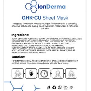 Alternative view of GHK-Cu + HLA Sheet Mask (25 mL) – 10 Pack